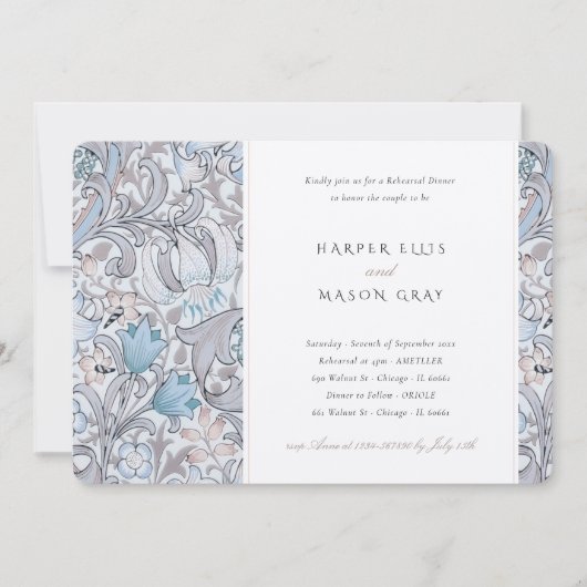 Probe Dinner Golden Lido Einladung (Vorderseite)