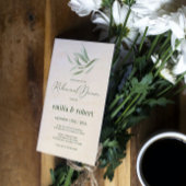 Probe Dinner Green Folies Beige Paper Einladung