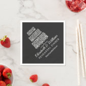 Probe Dinner Hashtag Hochzeitspapier Serviette (Beispiel)