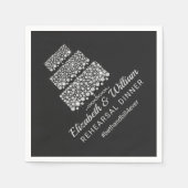 Probe Dinner Hashtag Hochzeitspapier Serviette (Vorderseite)