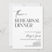 Probe Dinner Hochzeit Probe Dinner Einladung (Vorderseite)
