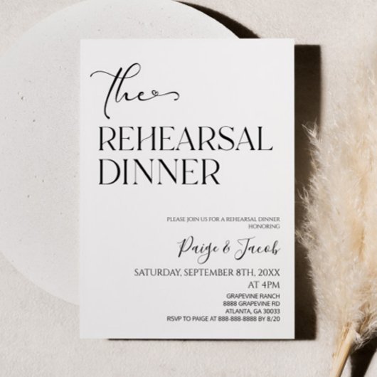 Probe Dinner Hochzeit Probe Dinner Einladung