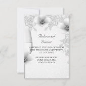 Probe Dinner Hochzeit Silberrossom Einladung (Rückseite)