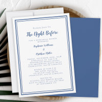 Probe Dinner Hochzeit vor Blue White