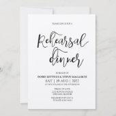 Probe Dinner Kraft Einladung (Vorderseite)