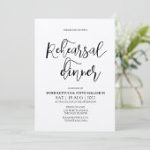 Probe Dinner Kraft Einladung (Stehend Vorderseite)