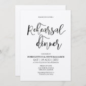 Probe Dinner Kraft Einladung (Vorne/Hinten)