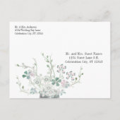 Probe Dinner Mason Jar Land Save the Date Einladungspostkarte (Rückseite)