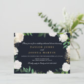 Probe-Dinner mit Blumenblüten Einladung (Stehend Vorderseite)