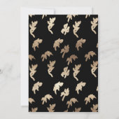 Probe-Dinner mit schwarzem Wappen Einladung (Rückseite)