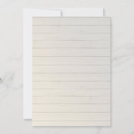 Probe Dinner Moderne Rustikale Rose Einladung (Rückseite)