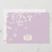 Probe Dinner - Moderner Blumenwirl Geblüht Einladung (Rückseite)