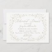 Probe Dinner Modernes, einfaches Wasserfarbenrad Einladung (Vorderseite)