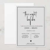 Probe Dinner, Nacht vor Einladung (Vorne/Hinten)