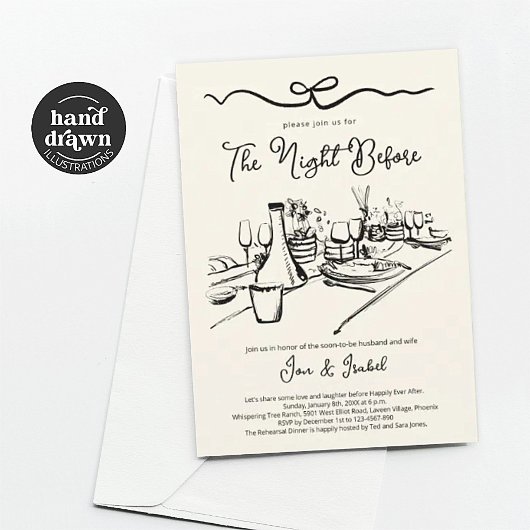Probe Dinner, Nacht vor Einladung