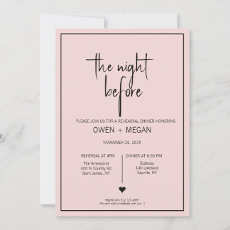 Probe Dinner, Nacht vor Einladung