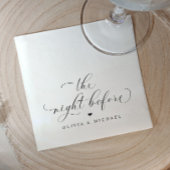 Probe-Dinner Napkins Die Nacht vor der Hochzeit Serviette