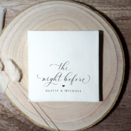 Probe-Dinner Napkins Die Nacht vor der Hochzeit Serviette