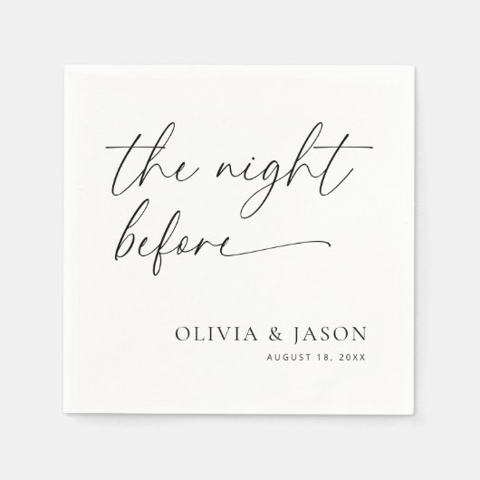 Probe Dinner Napkins, die Nacht vor Napkins Serviette (Vorderseite)