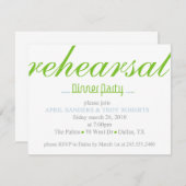 Probe Dinner Party Einladung (Vorne/Hinten)