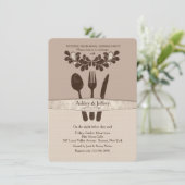 Probe Dinner Party Einladung (Stehend Vorderseite)