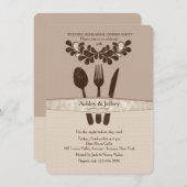 Probe Dinner Party Einladung (Vorne/Hinten)