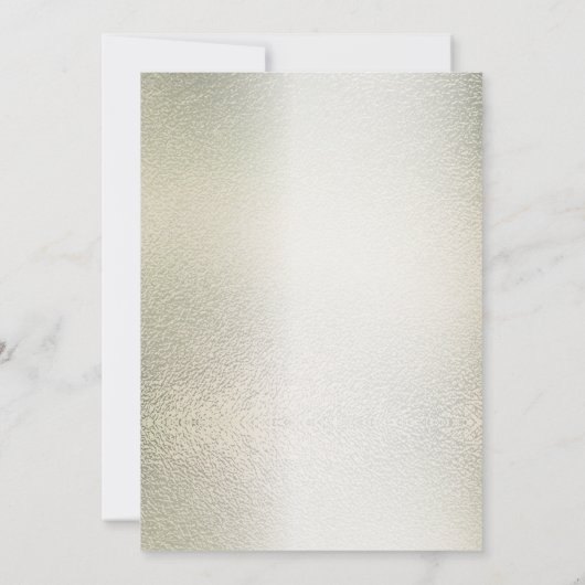 Probe Dinner Party Goldene Eukalyptus Einladung (Rückseite)