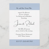 Probe Dinner Place Fossilienmuseum Folieneinladung (Rückseite)