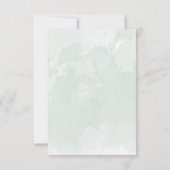 Probe Dinner Sage Green Eukalyptus Einladung (Rückseite)