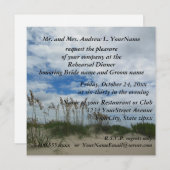 Probe Dinner Seagrass Beach Einladung (Vorne/Hinten)