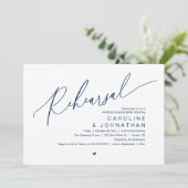 Probe Dinner, The Night Before Wedding Party Einladung (Stehend Vorderseite)