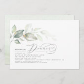 Probe Dinner Traumhafte Landschaft Minimalistisch Einladung (Vorne/Hinten)