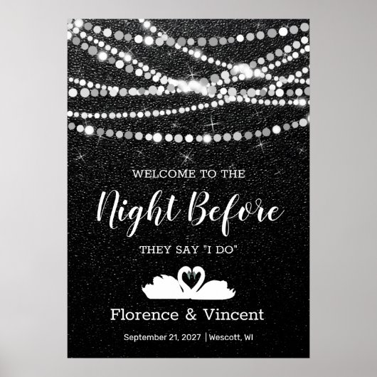 Probe Dinner Willkommen in der Nacht vor dem Post Poster (Vorne)