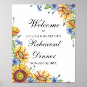 Probe Dinner Willkommenspopster-Zeichen Poster (Vorne)