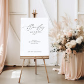 Probe Dinner Willkommenszeichen mit Kalligrafie Poster