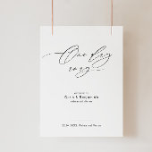 Probe Dinner Willkommenszeichen mit Kalligrafie Poster