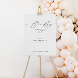 Probe Dinner Willkommenszeichen mit Kalligrafie Poster