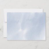 Probe | Dusty Blue Watercolor Einladung (Rückseite)