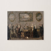 Probe einer Oper, c.1709 (Öl auf Leinwand) Puzzle (Horizontal)