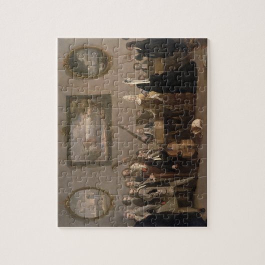 Probe einer Oper, c.1709 (Öl auf Leinwand) Puzzle (Vertikal)