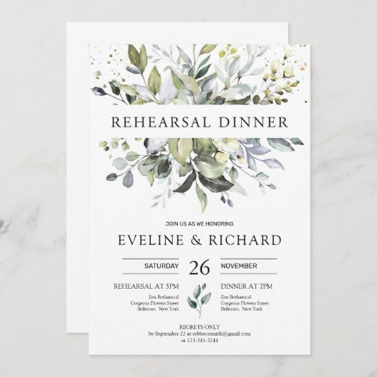 Probe Einladung (Vorne/Hinten)