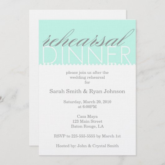 Probe Einladung (Vorne/Hinten)