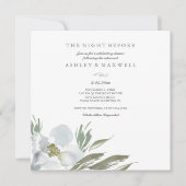 Probe Einladungen Wasserfarbe Grün und Weiß (Vorderseite)