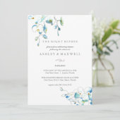 Probe Einladungen Wasserfarben Blumen (Stehend Vorderseite)