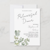 Probe Eukalyptus - Modernes Abendessen Einladung (Vorderseite)