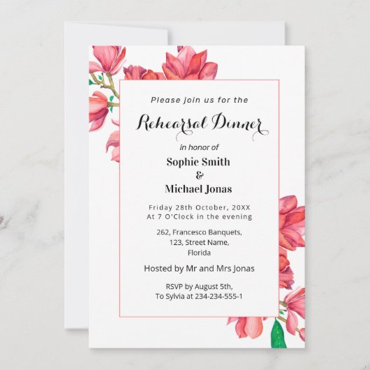 Probe Florenz Einladung (Vorderseite)