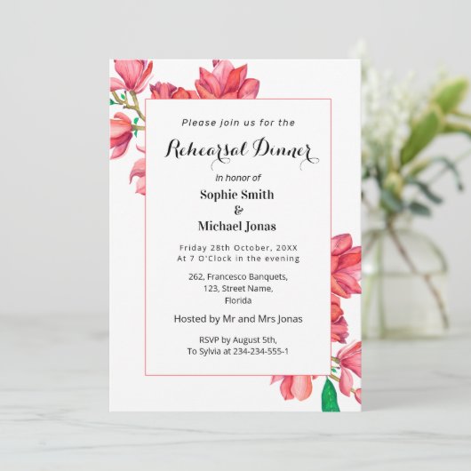 Probe Florenz Einladung (Stehend Vorderseite)