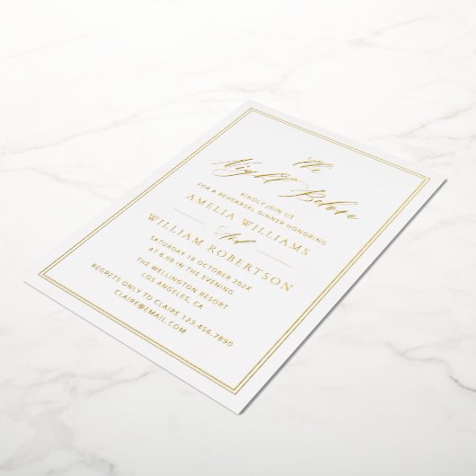 Probe Folieneinladung (Gedreht)