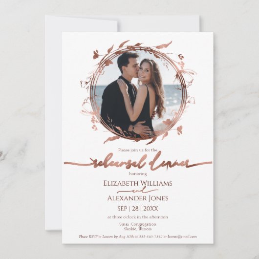 Probe Frühjahr Abendessen Einladung Wildblume (Vorderseite)