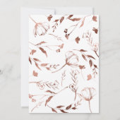 Probe Frühjahr Abendessen Einladung Wildblume (Rückseite)